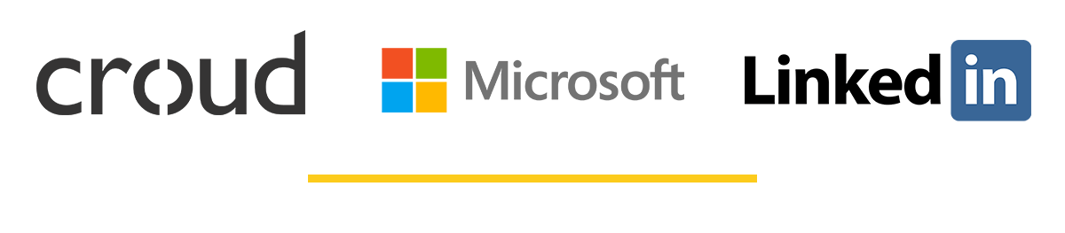 Croud-x-Microsoft-three-logo-banner